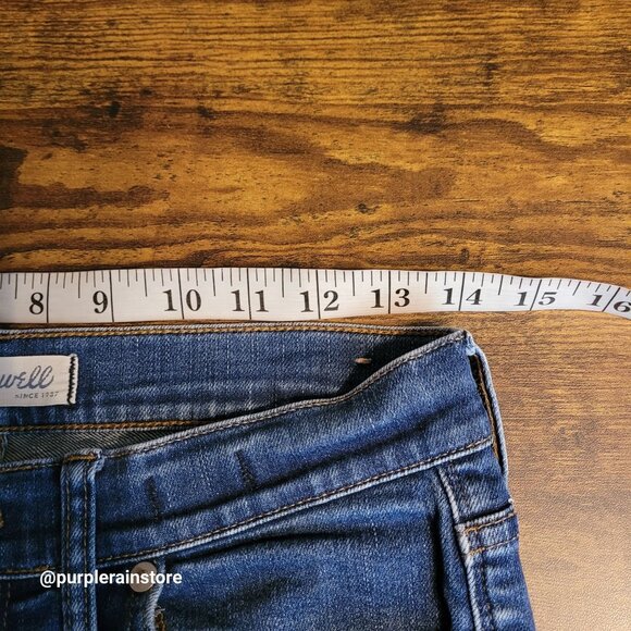 Madewell Jeans Size 28 High Riser Skinny Davis Wash B7131 Stretch Denim - Picture 5 of 10